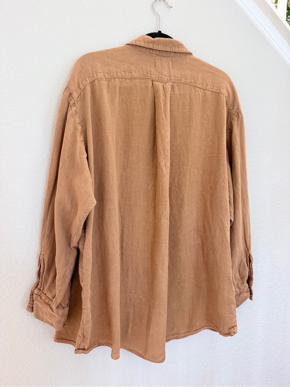 MATE the Label Button-Down Shirt in Rust Tan - Picture 7 of 8